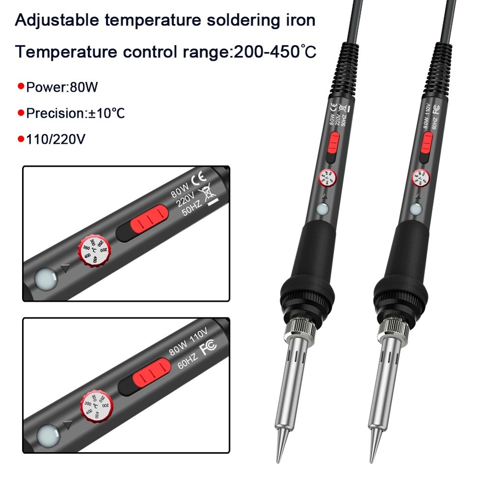 Electronics Repair Shops - 80W Soldering Iron Kit With Swappable