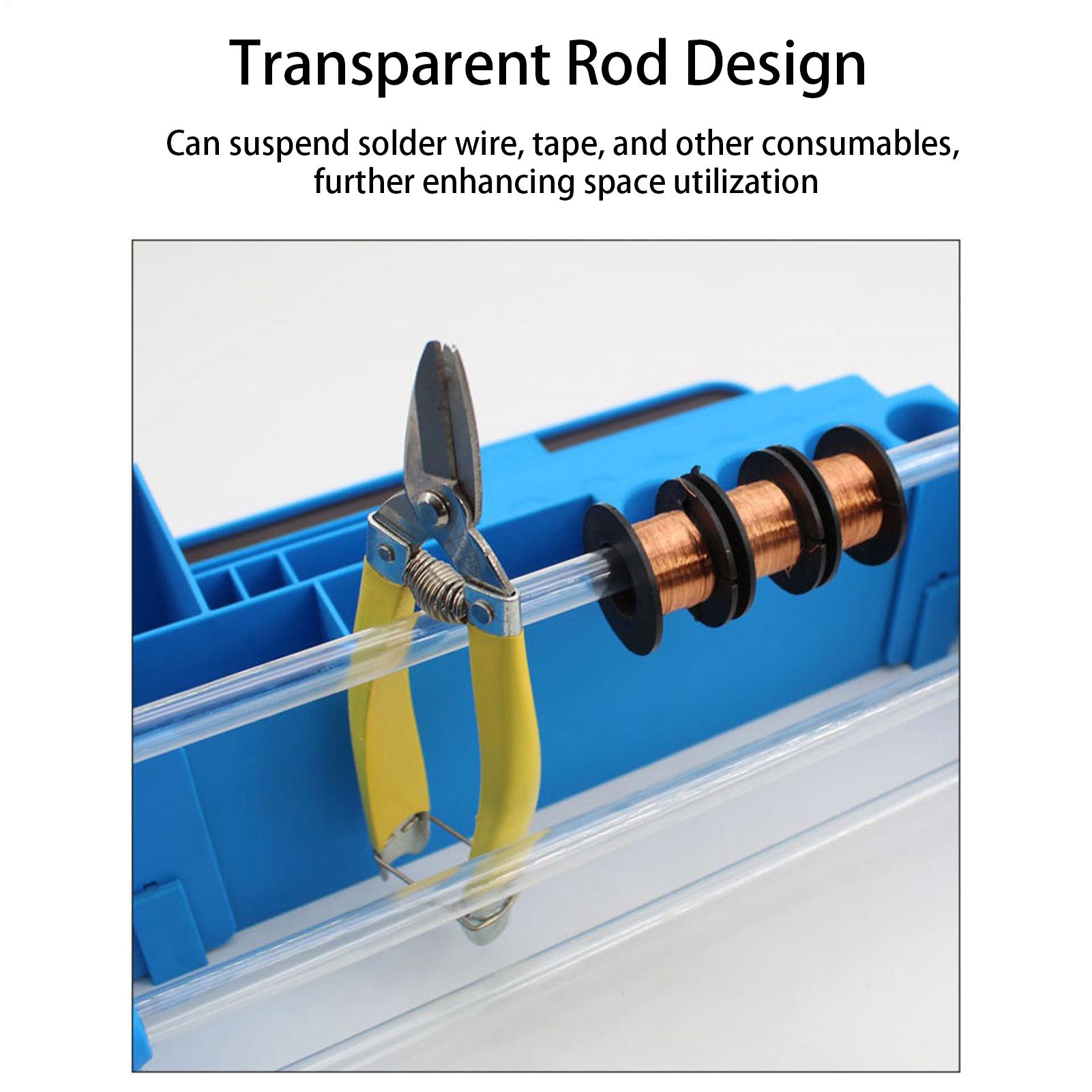 Electronics Repair Shops - Screwdriver Holder Heavy-Duty Multi-Compartment Space-Saving Electronics